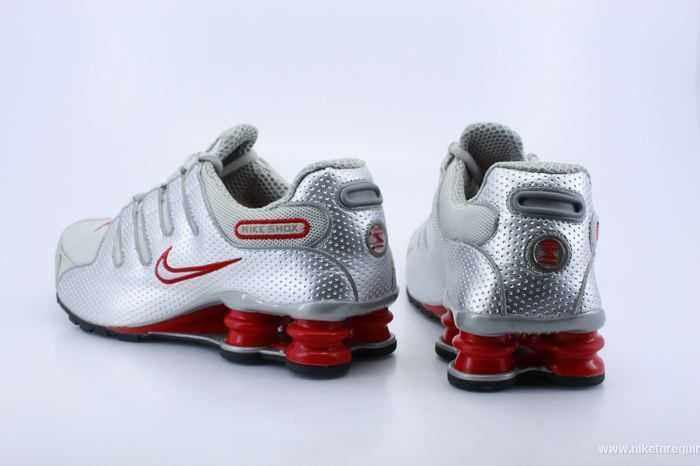 Argentee Et Rouge Chaussures Shox Nz Baskets